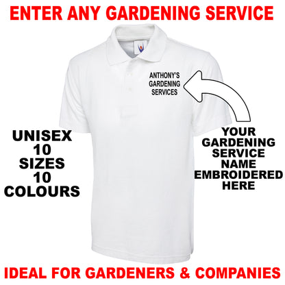 Personalised Gardening Polo Shirts UK