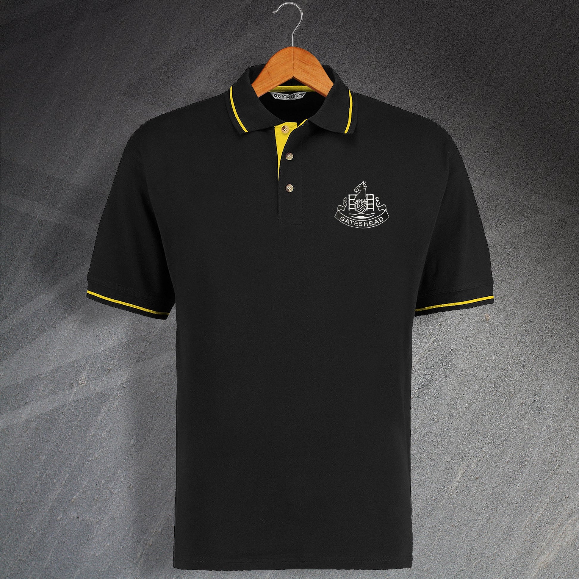 Retro Gateshead Contrast Polo Shirt