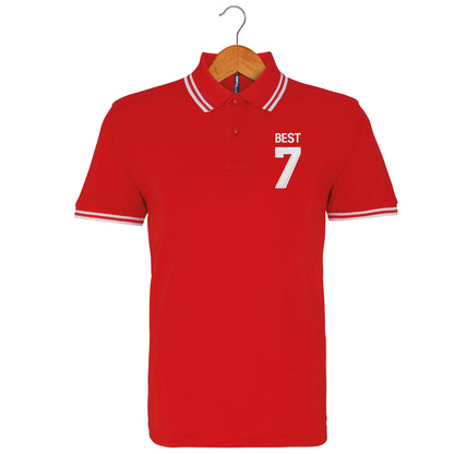 Best 7 Embroidered Tipped Polo Shirt