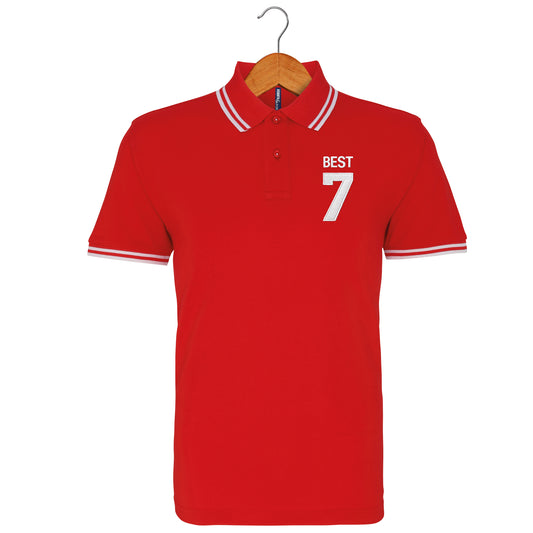 Best 7 Embroidered Tipped Polo Shirt