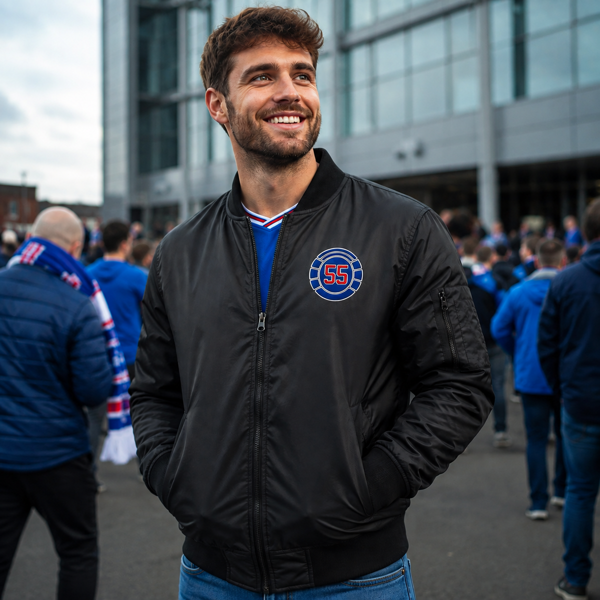 Rangers Football Bomber Jacket