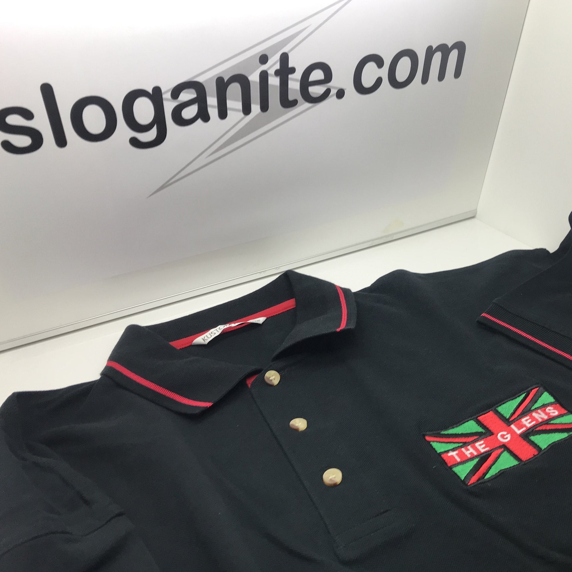 Glentoran Flag Polo Shirt