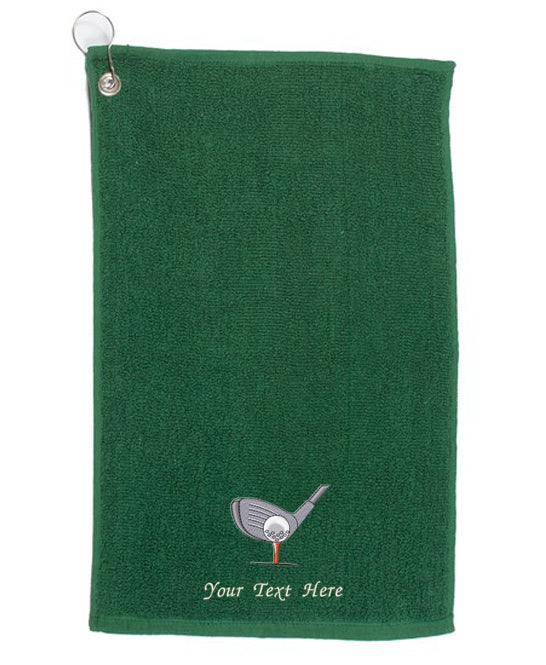 Personalised Embroidered Golf Towel