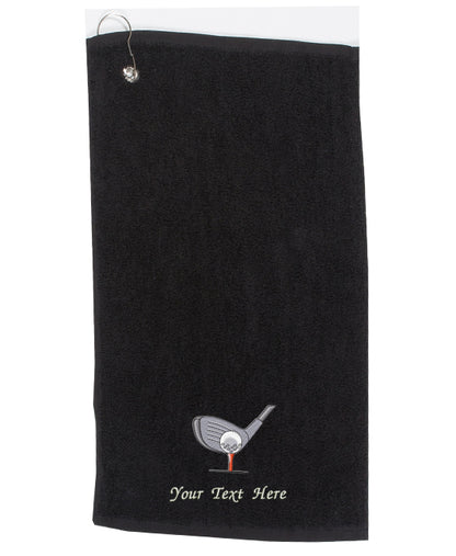 Personalised Embroidered Golf Towel