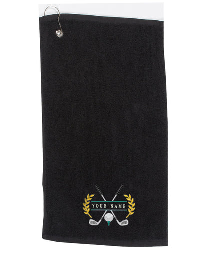Personalised Embroidered Golf Towel