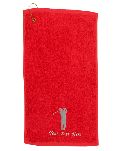 Personalised Embroidered Golf Towel