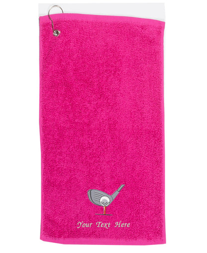 Personalised Embroidered Golf Towel