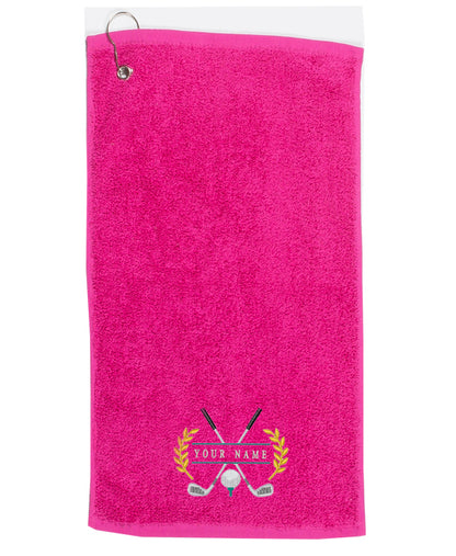 Personalised Embroidered Golf Towel