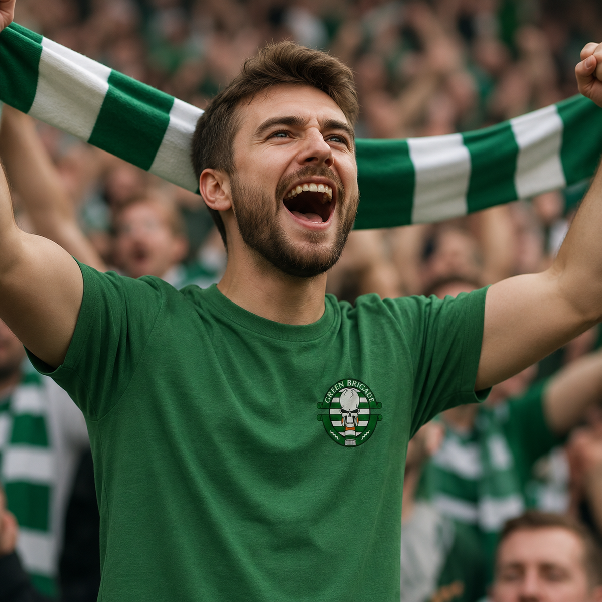 Green Brigade Celtic Football T-Shirt