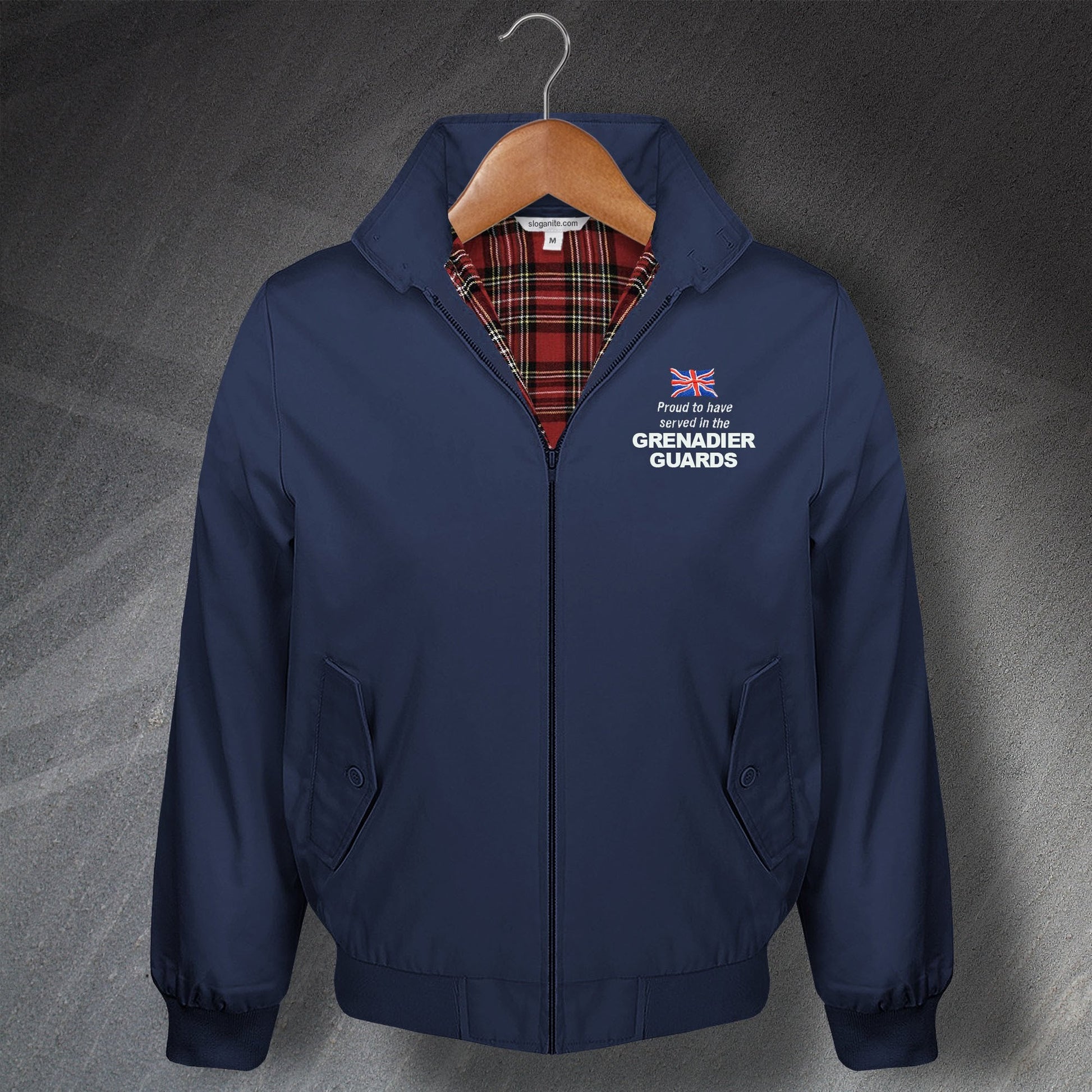 Personalised Military Harrington Jacket