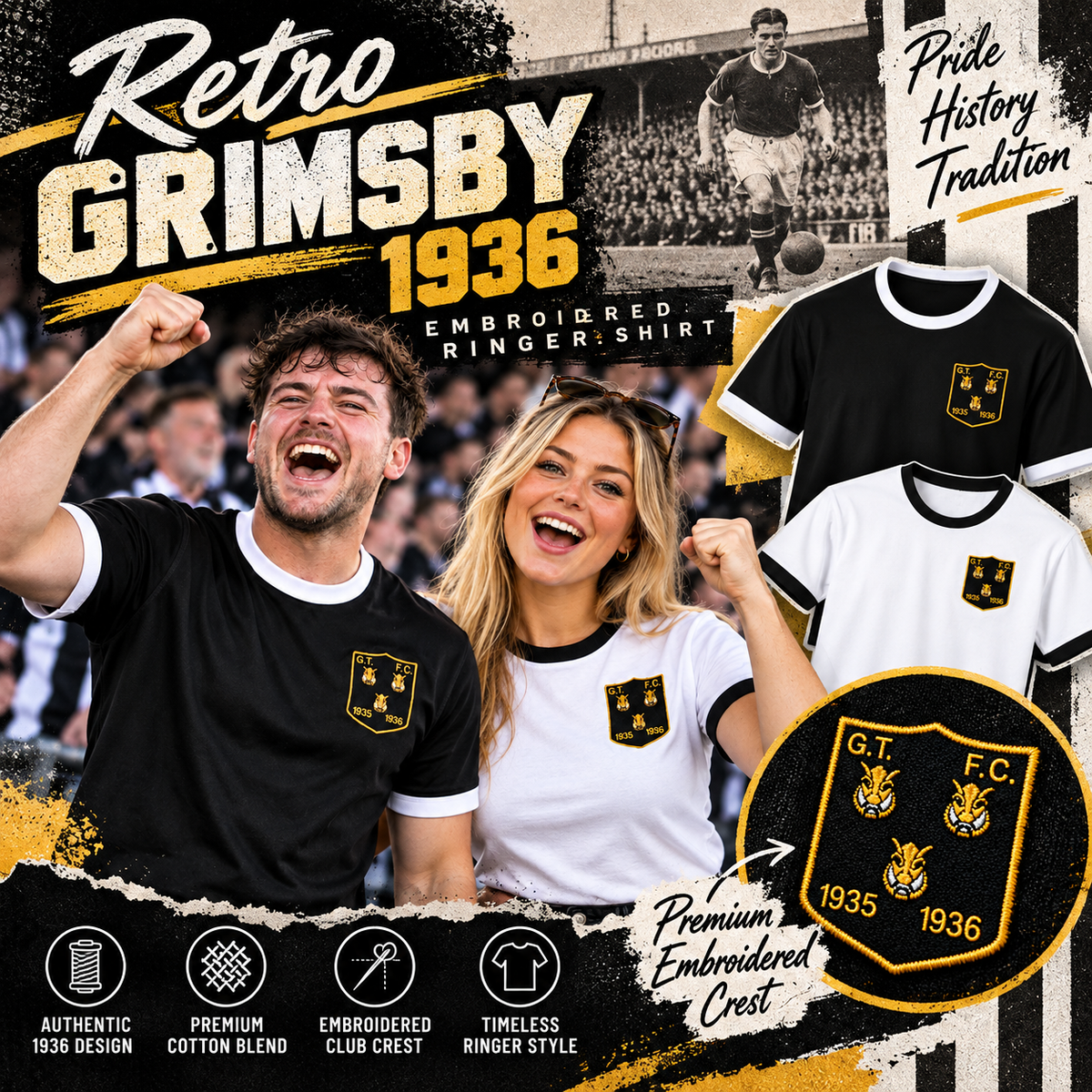 Grimsby Town Football Shirt
