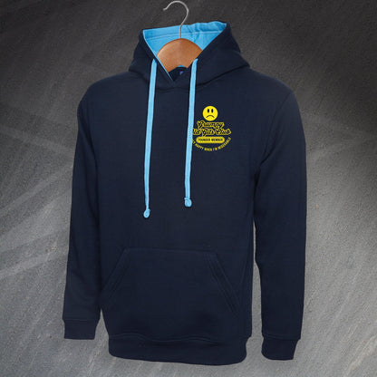 Grumpy Old Gits Club Founder Member Embroidered Contrast Hoodie