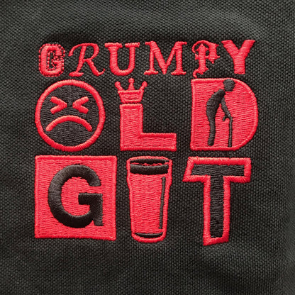 Grumpy Old Git Embroidered Badge