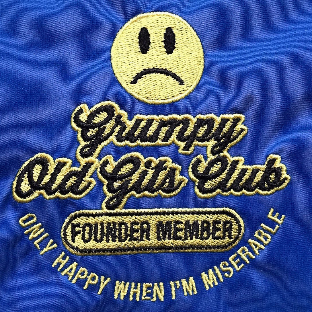 Grumpy Old Gits Club Founder Member Embroidered Badge