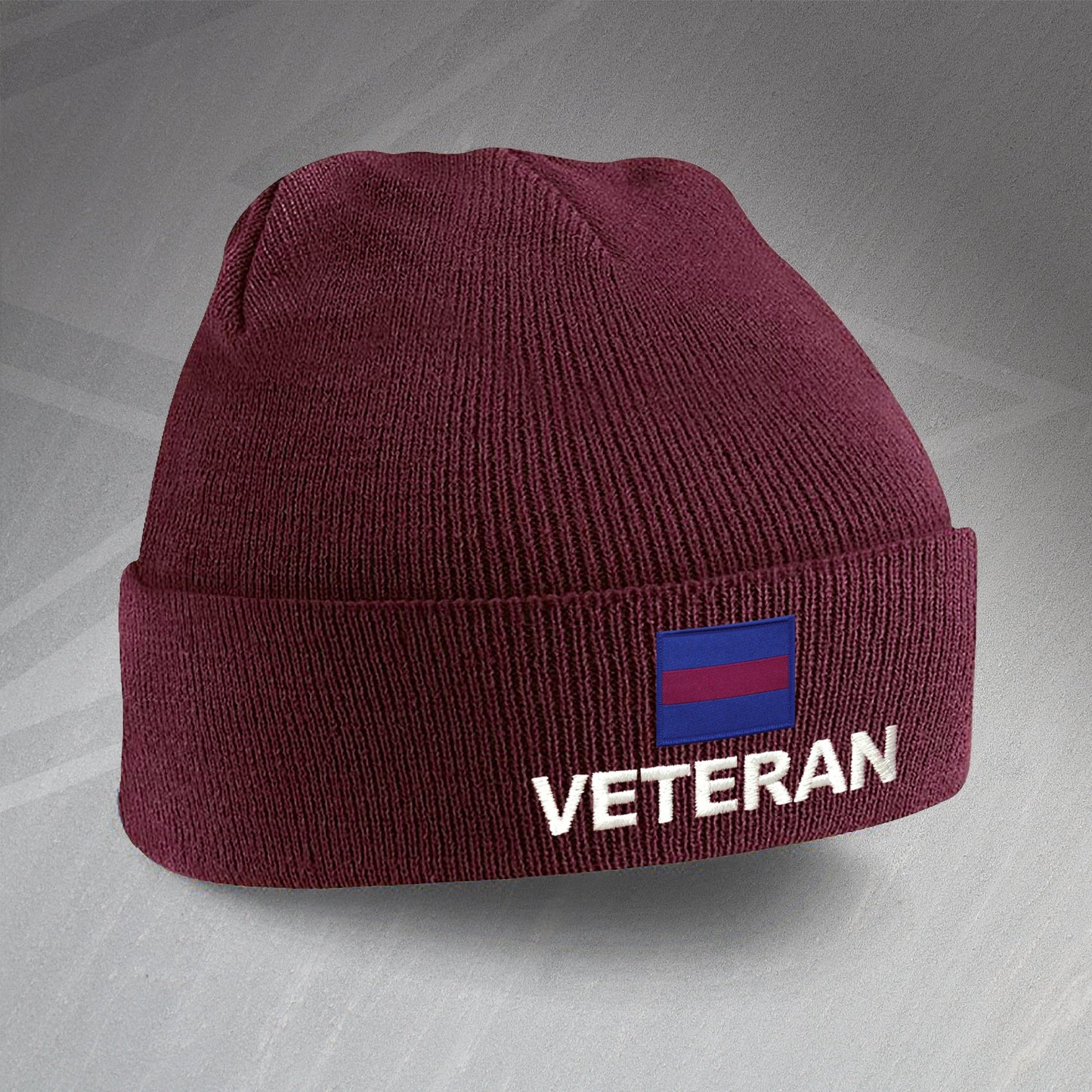 Guards Division Veteran Embroidered Beanie Hat