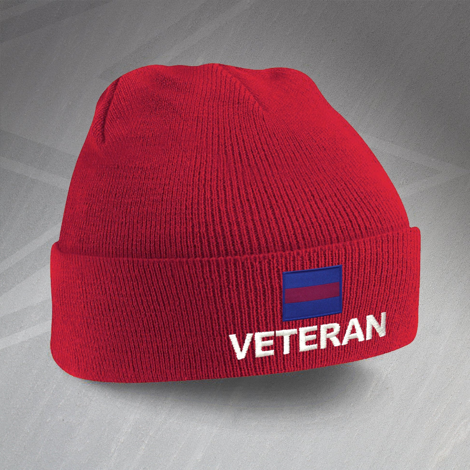 Guards Division Veteran Embroidered Beanie Hat