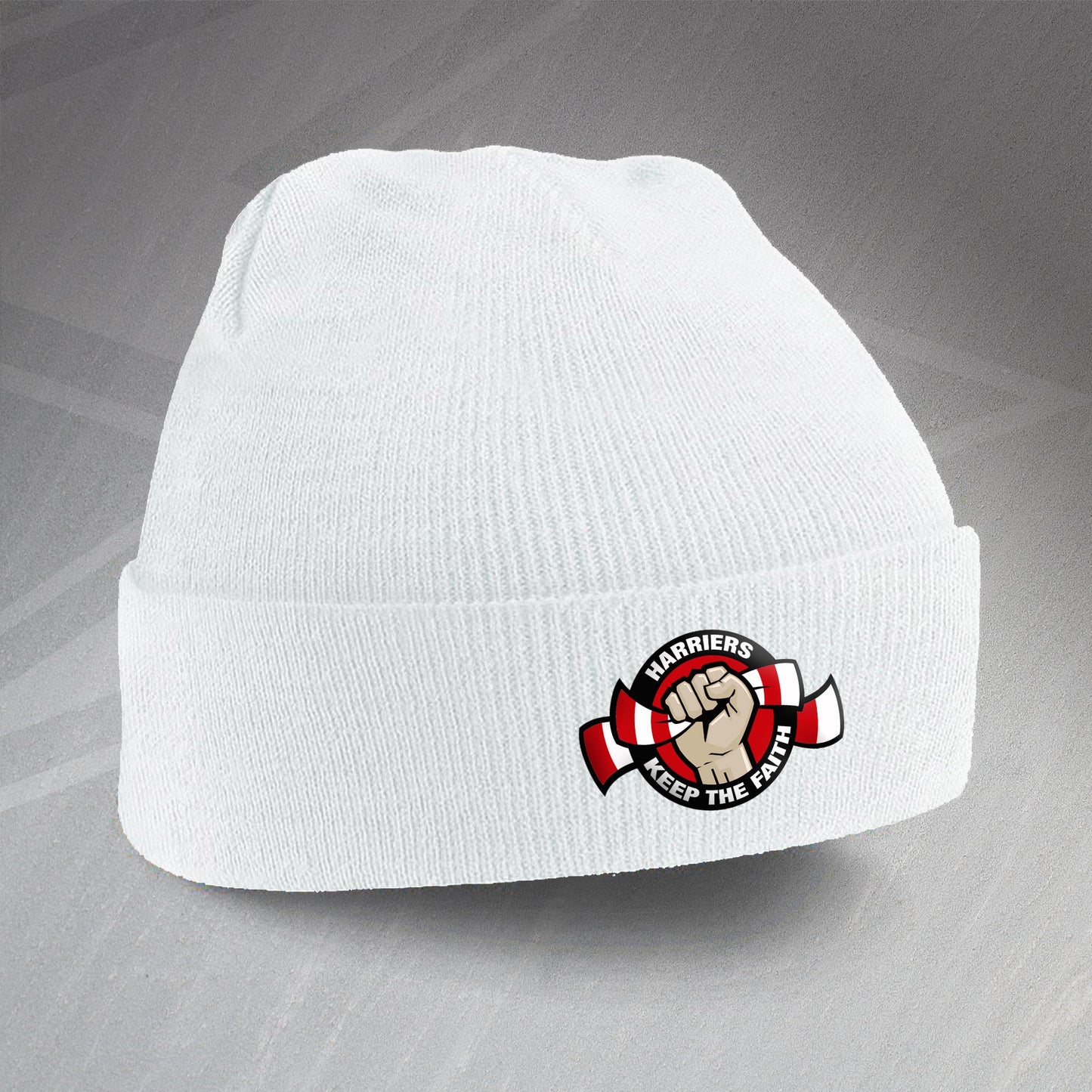 Kidderminster Football Beanie Hat Embroidered Harriers Keep The Faith
