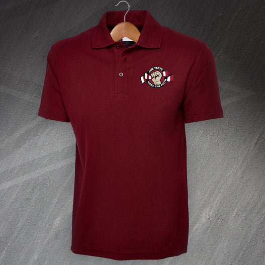 Jam Tarts Keep The Faith Embroidered Polo Shirt