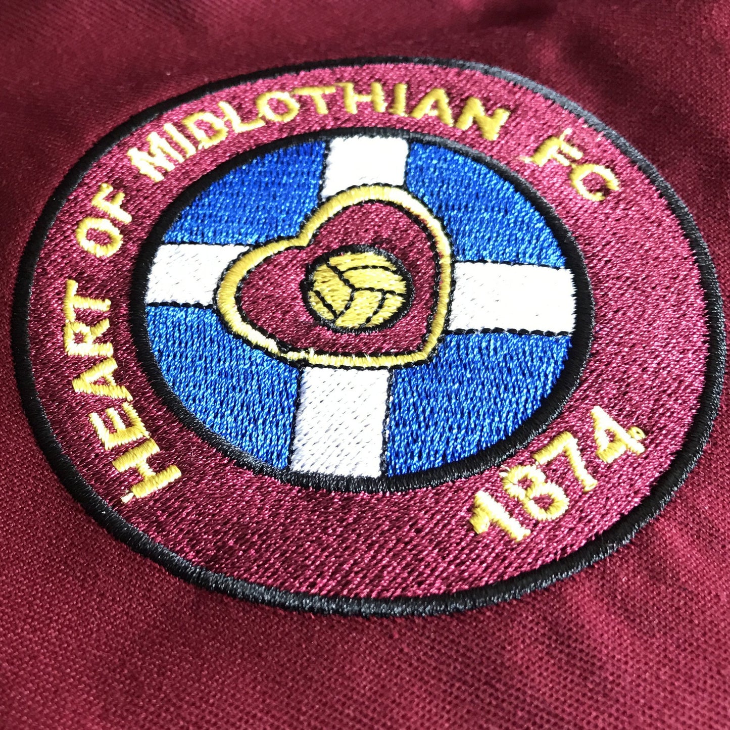 Retro Hearts Embroidered Badge