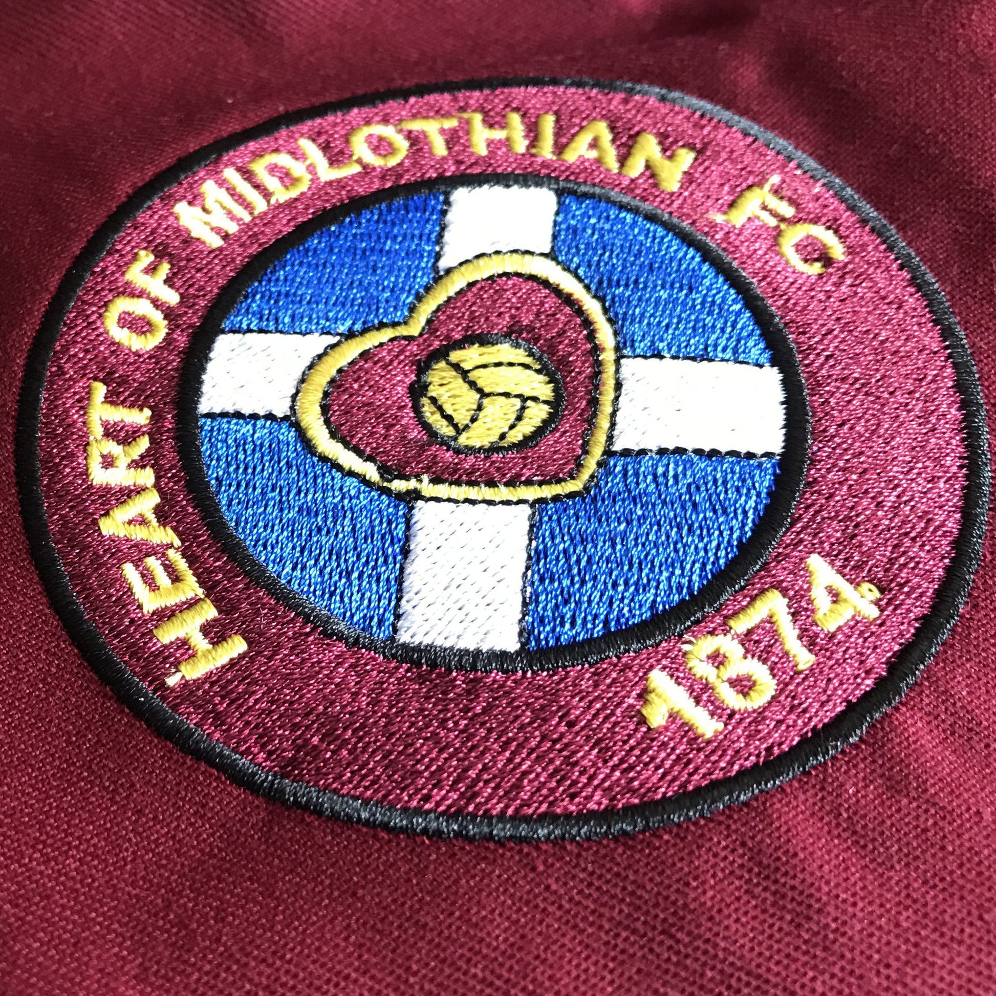Retro Hearts Embroidered Badge