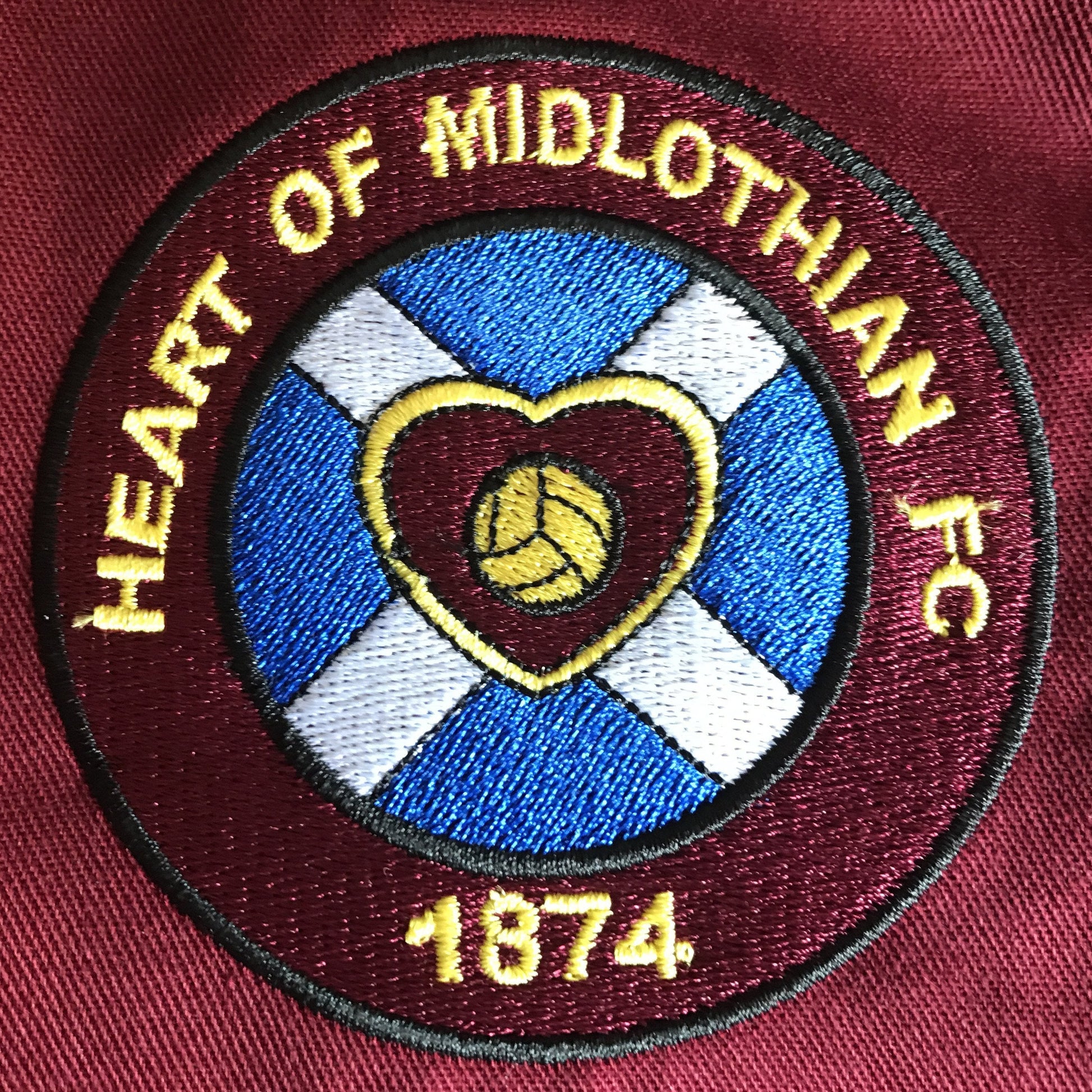 Retro Hearts Embroidered Badge