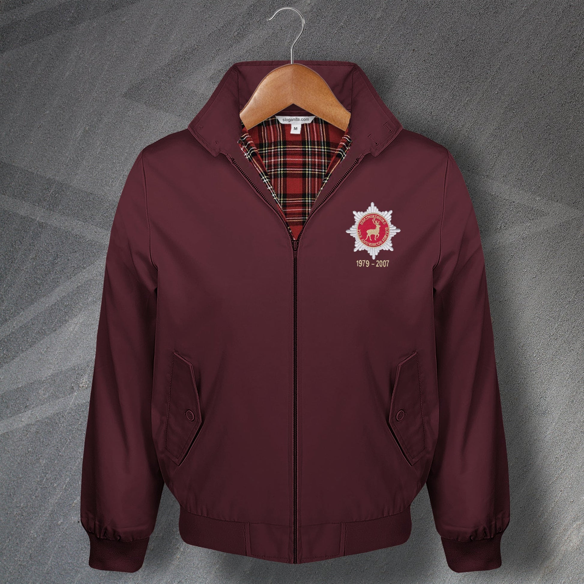 Hertfordshire Fire and Rescue Service Personalised Harrington Jacket