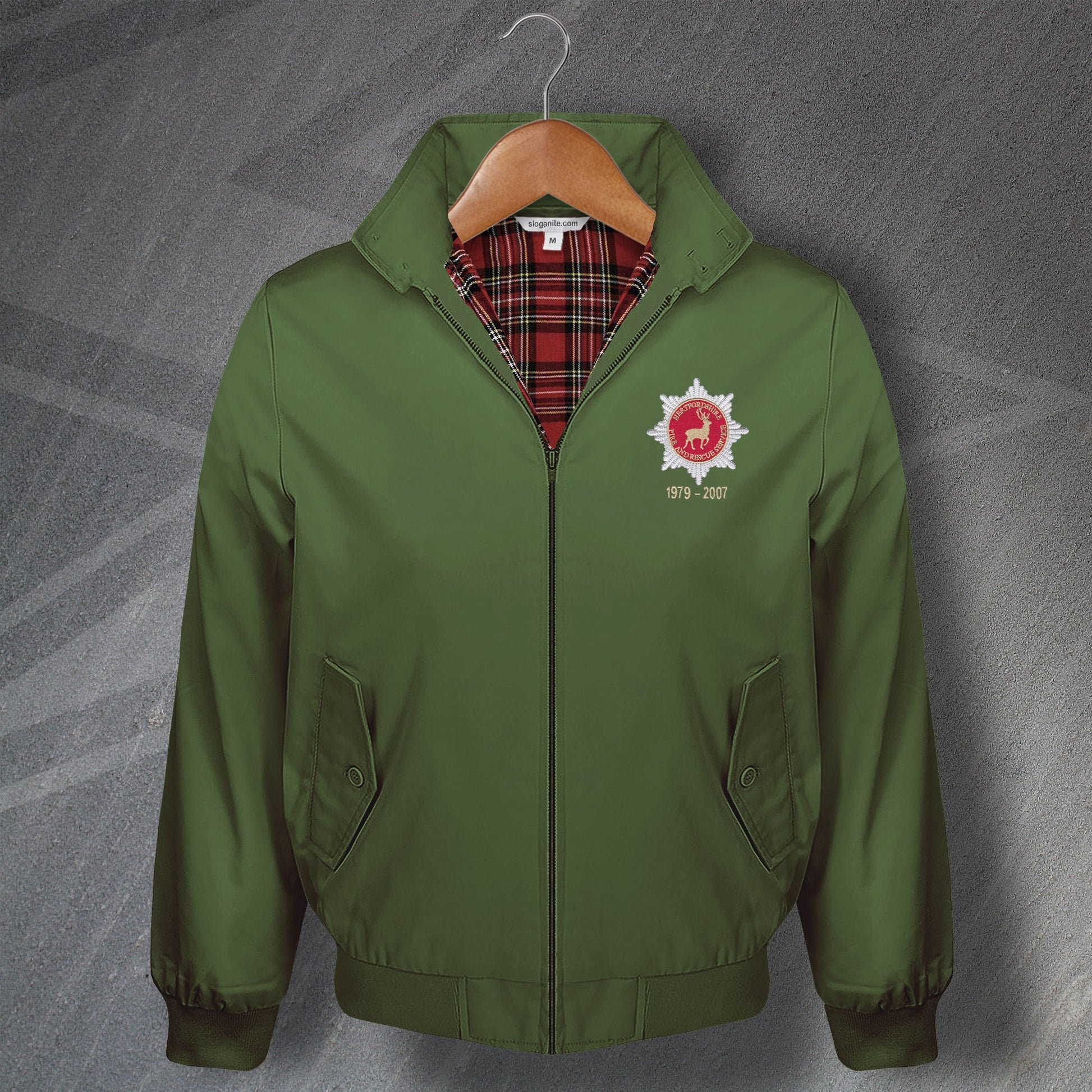 Hertfordshire Fire and Rescue Service Personalised Harrington Jacket