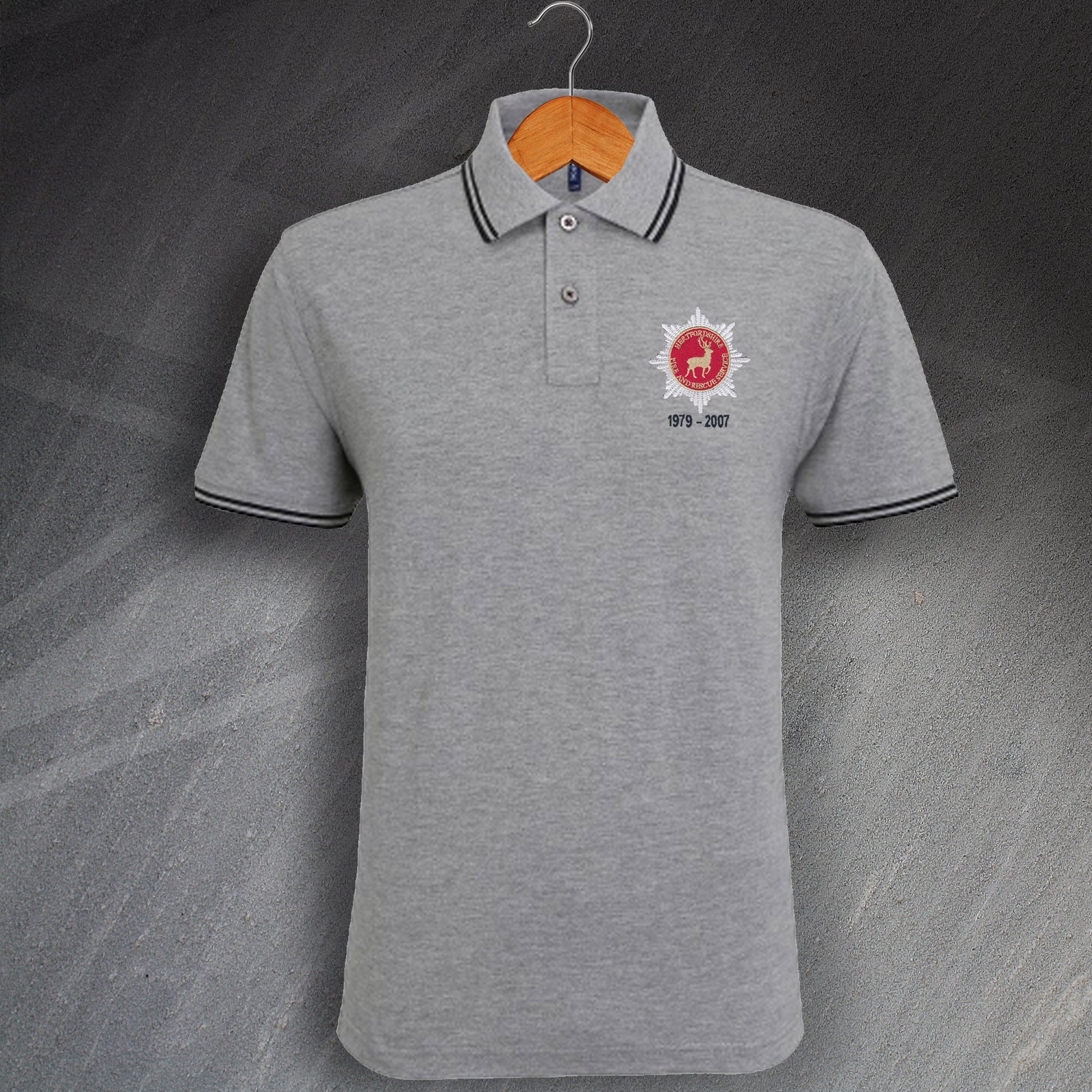 Personalised Hertfordshire Fire and Rescue Service Polo Shirt