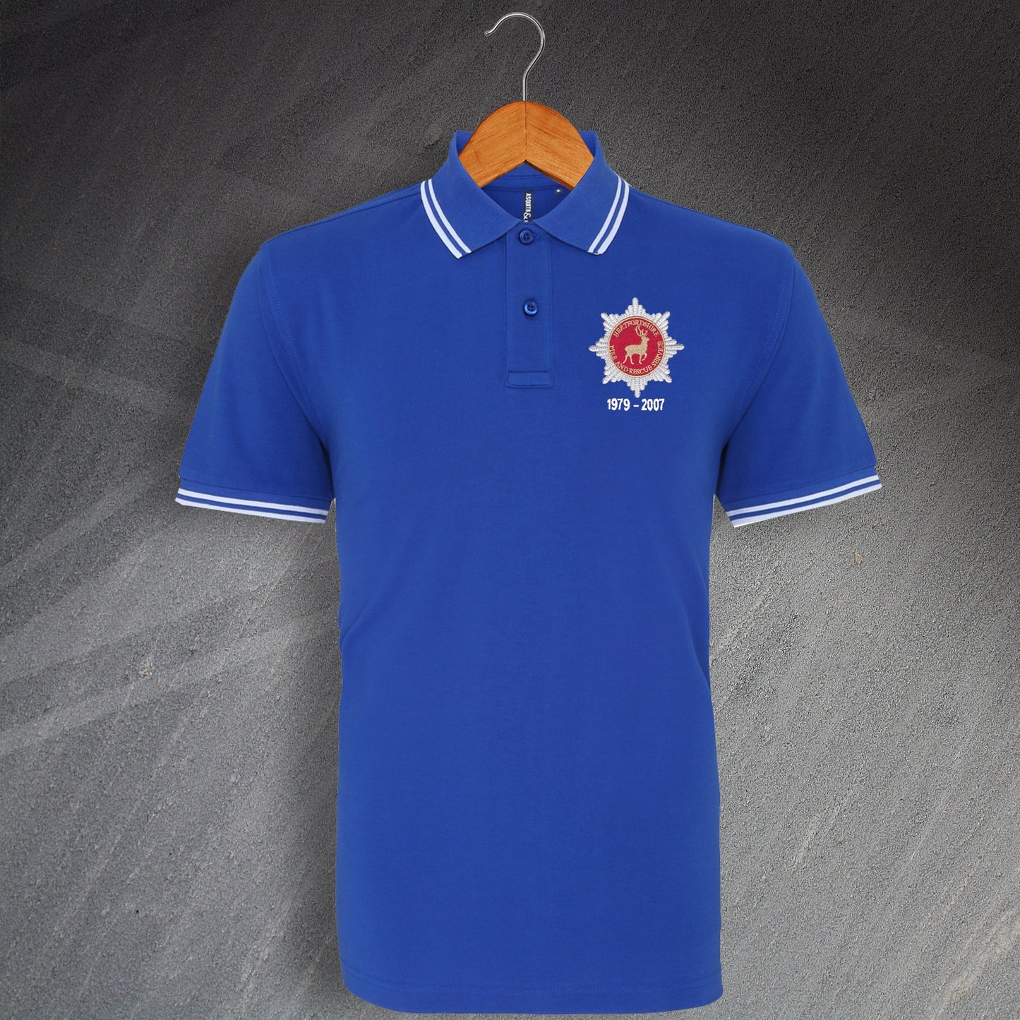 Personalised Hertfordshire Fire and Rescue Service Polo Shirt