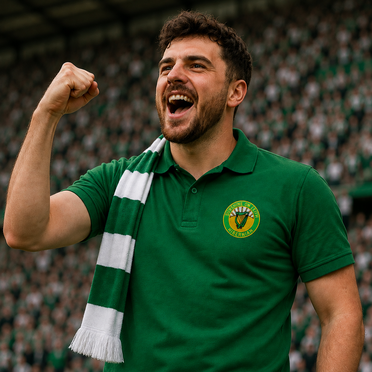 Hibs Football Polo Shirt