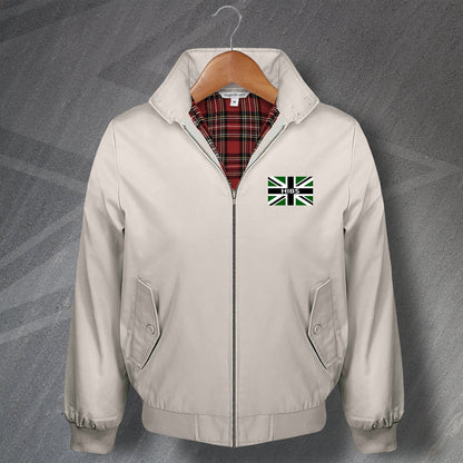 Hibs Union Jack Embroidered Harrington Jacket