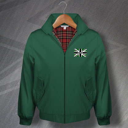 Hibs Union Jack Embroidered Harrington Jacket