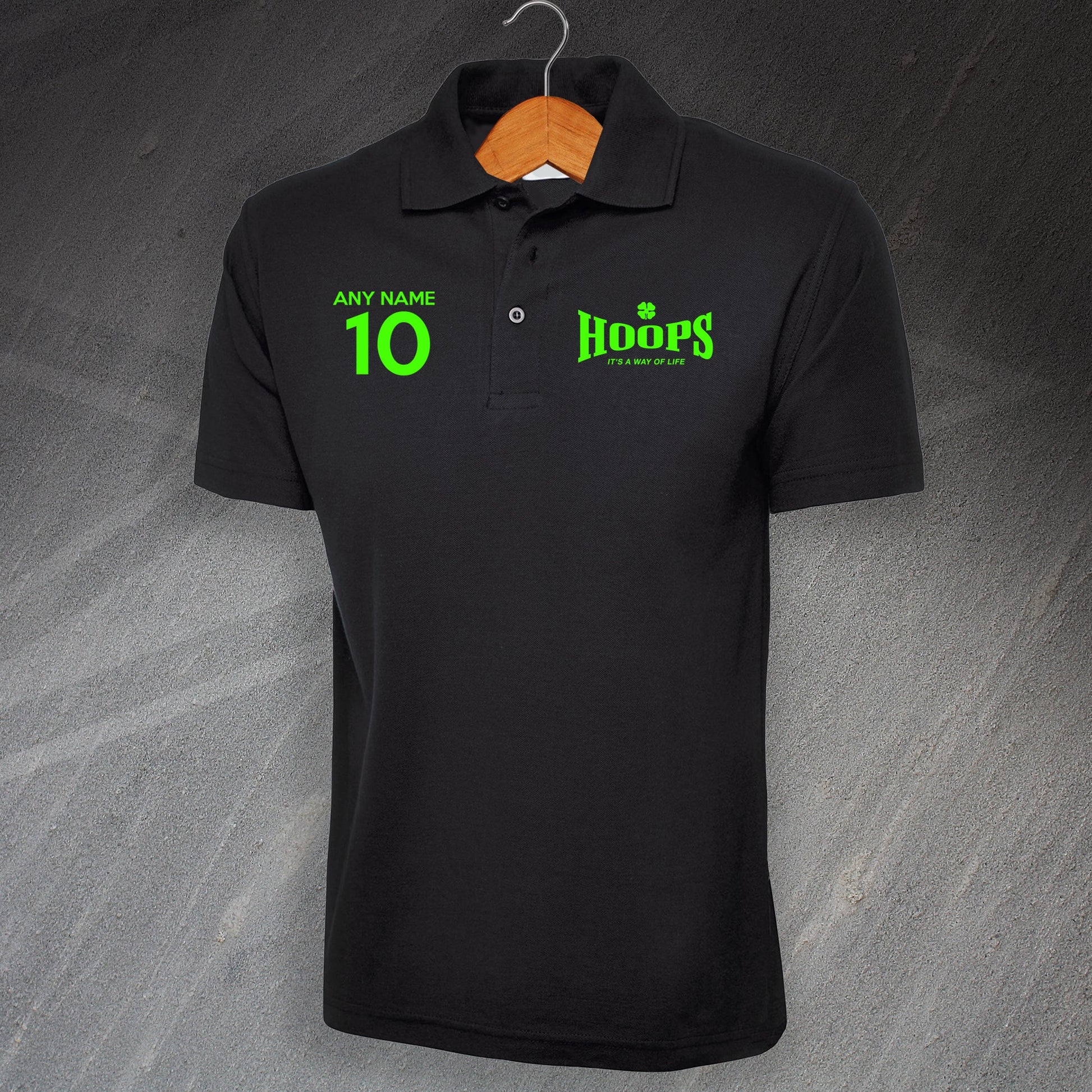 Hoops It's a Way of Life Polo Shirt with any Number & Name