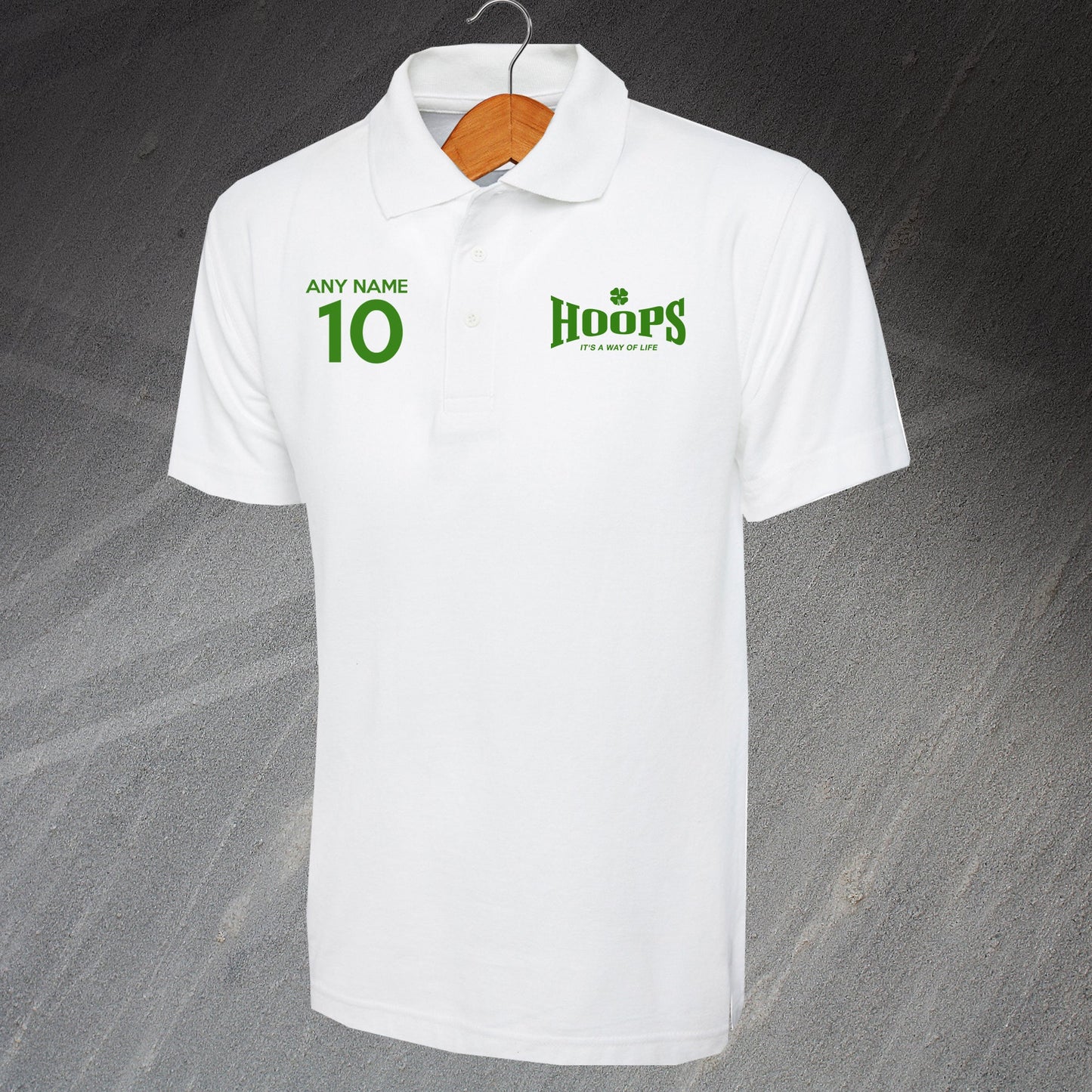 Hoops It's a Way of Life Polo Shirt with any Number & Name