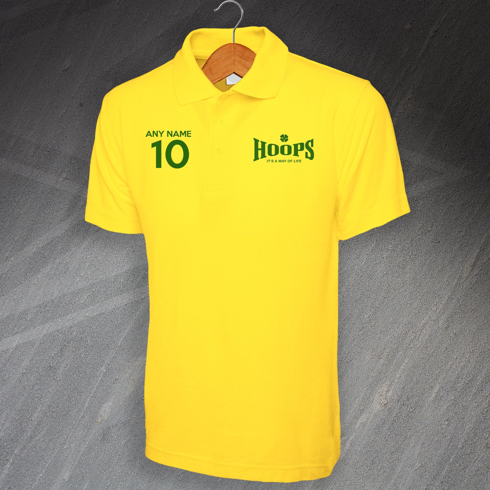 Hoops It's a Way of Life Polo Shirt with any Number & Name
