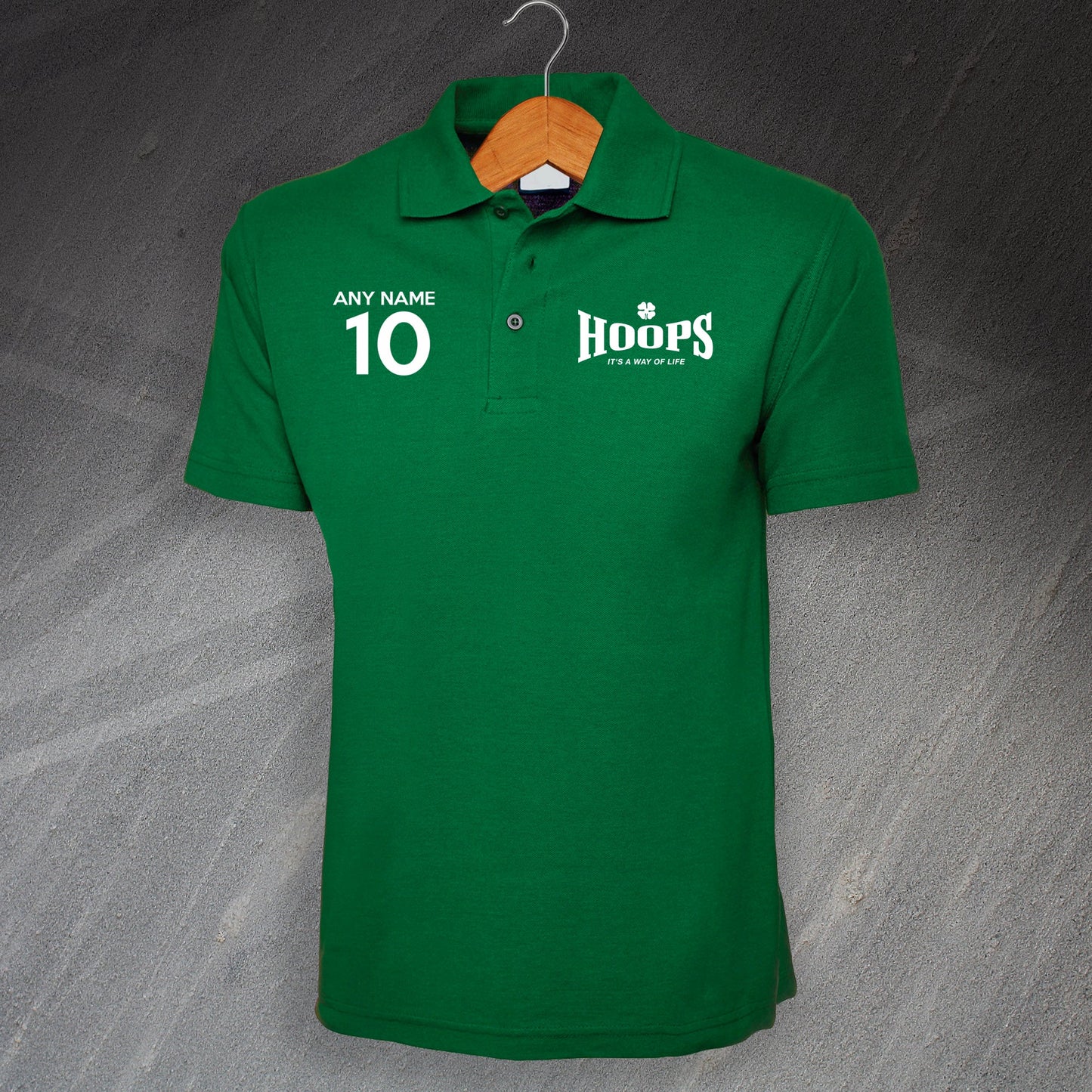 Hoops It's a Way of Life Polo Shirt with any Number & Name