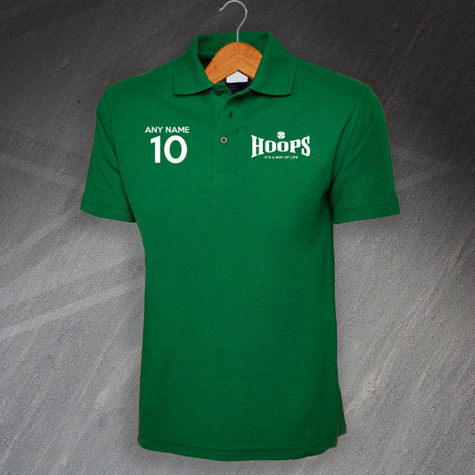 Hoops It's a Way of Life Polo Shirt with any Number & Name