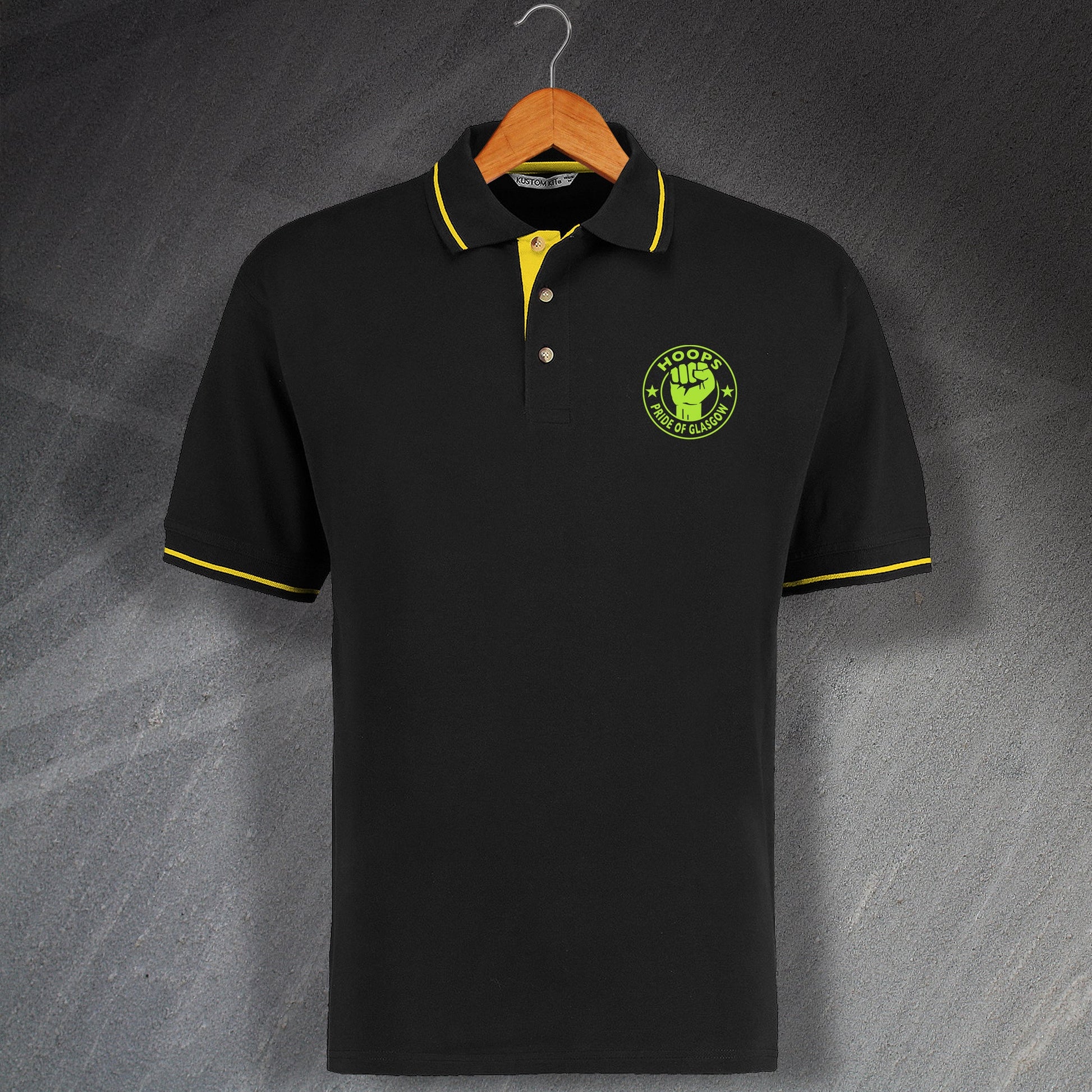 Celtic Hoops Pride of Glasgow Polo Shirt