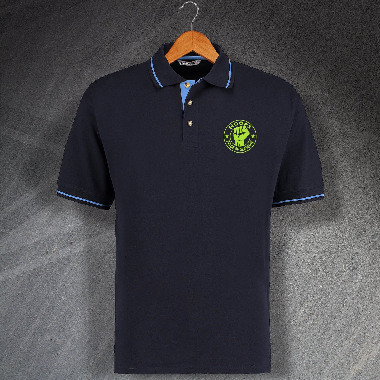 Celtic Hoops Pride of Glasgow Polo Shirt