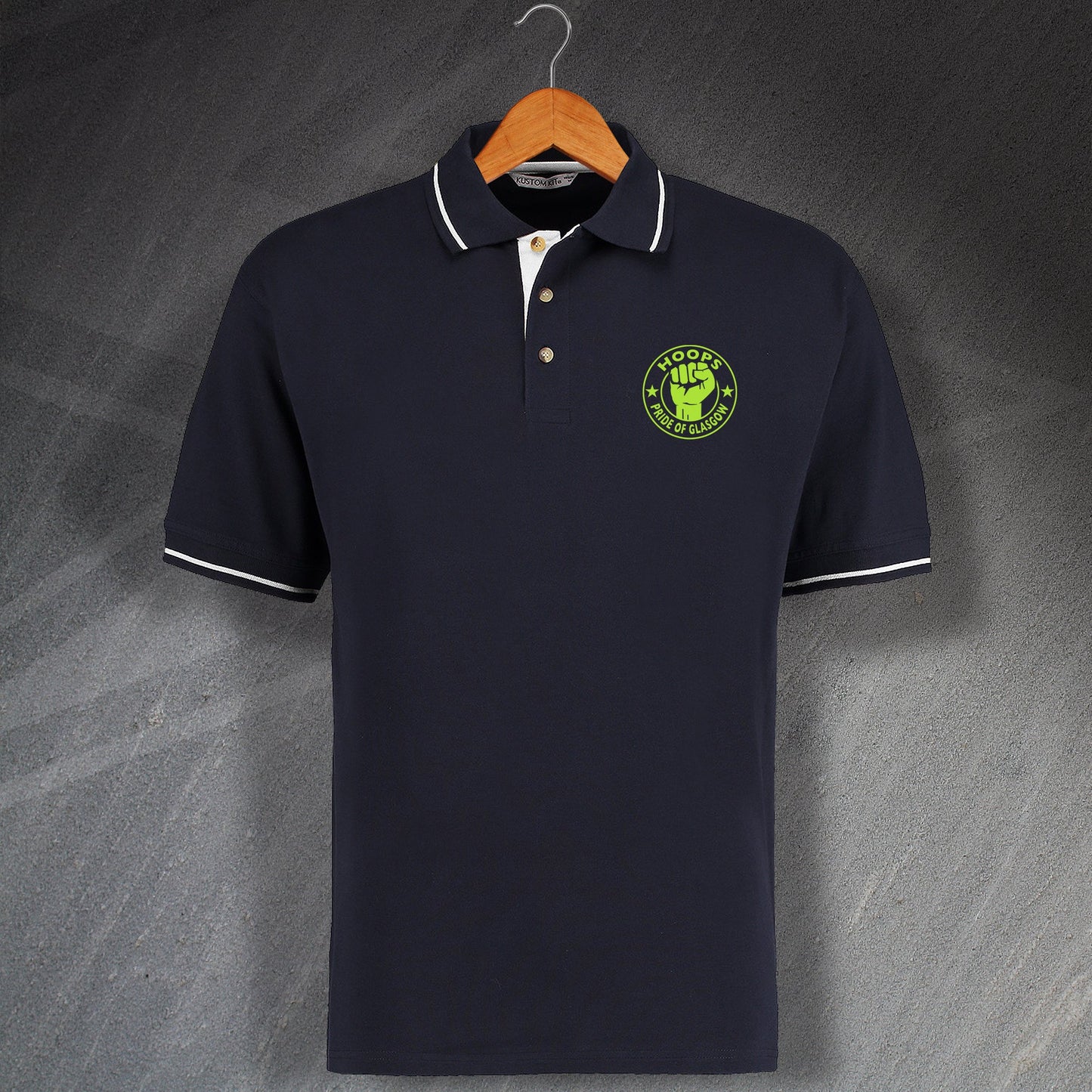 Celtic Hoops Pride of Glasgow Polo Shirt