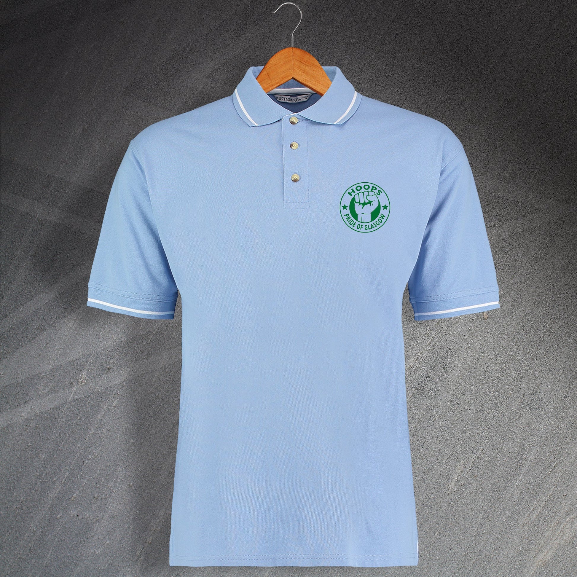 Celtic Hoops Pride of Glasgow Polo Shirt