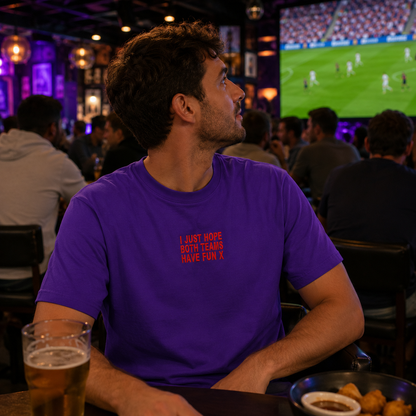 I Just Hope Both Teams Have Fun T Shirt Funny Football World Cup Wife Tee Girlfriend Football Shirt
