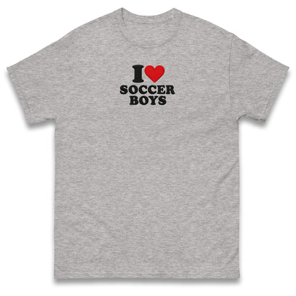 I Love Soccer Boys T Shirt