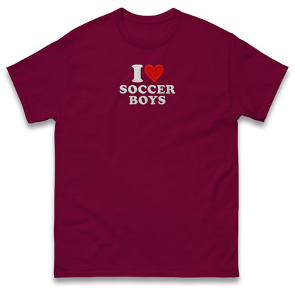 I Love Soccer Boys T Shirt