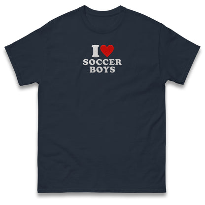 I Love Soccer Boys T Shirt