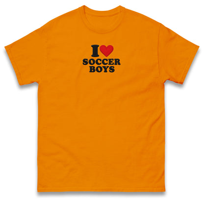 I Love Soccer Boys T Shirt