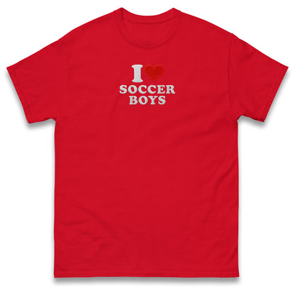 I Love Soccer Boys T Shirt