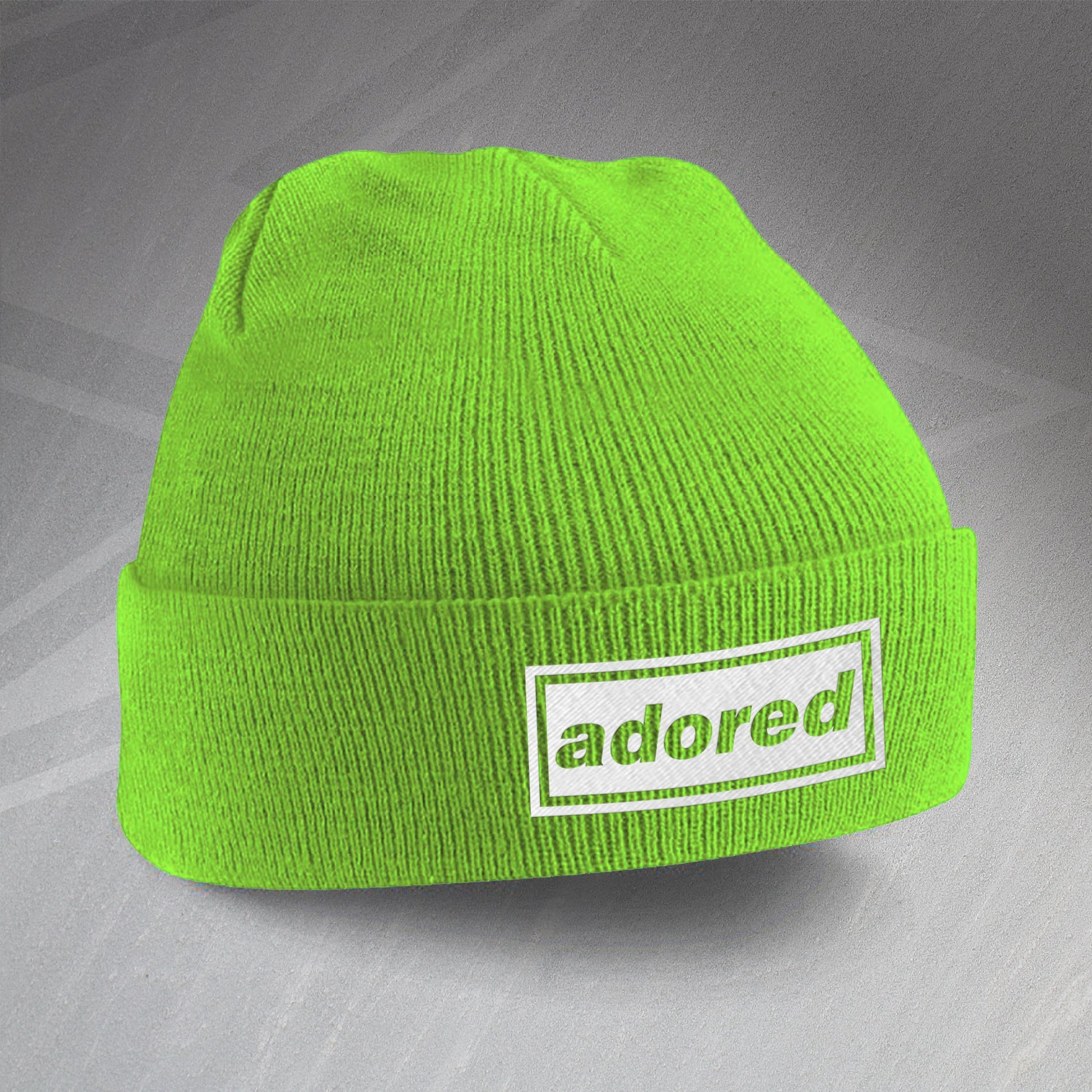 I Wanna Be Adored Embroidered Beanie Hat