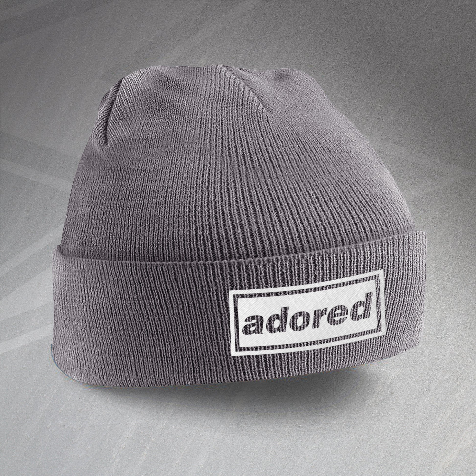 I Wanna Be Adored Embroidered Beanie Hat
