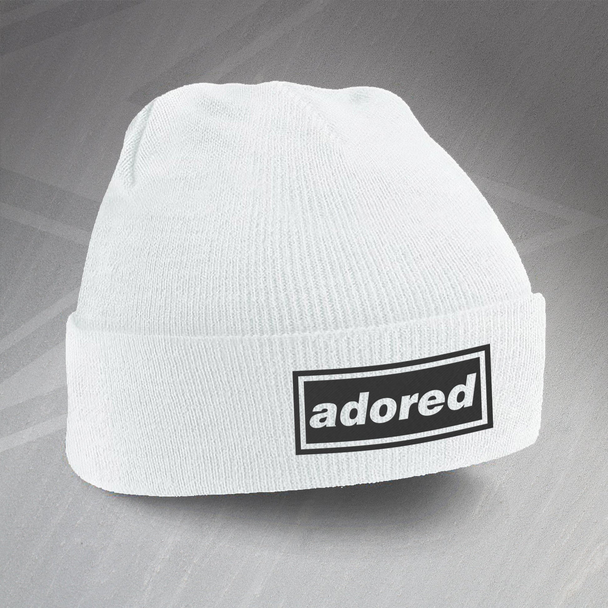 I Wanna Be Adored Embroidered Beanie Hat